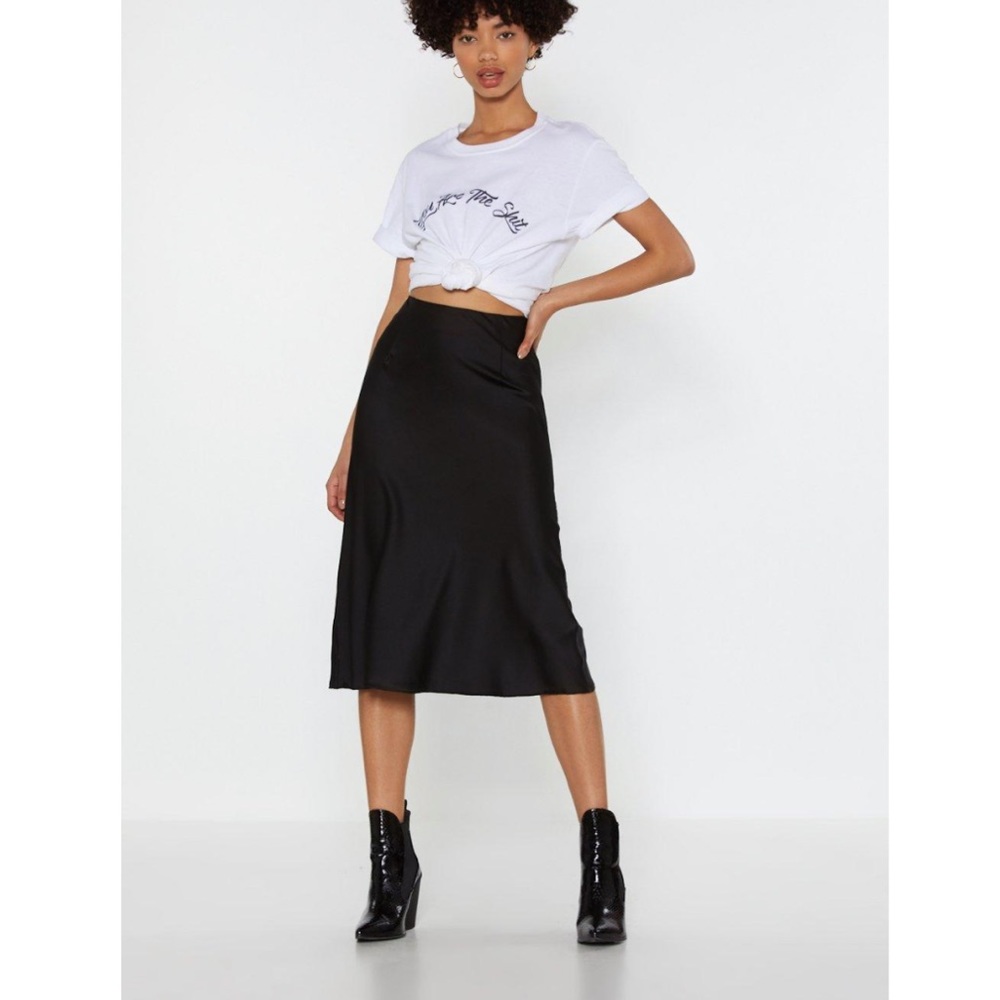 Nasty Gal Silk Skirt
